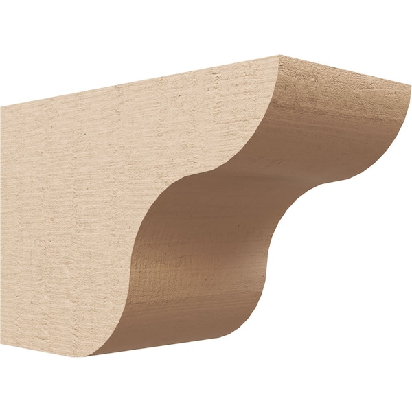 Ekena Millwork 6in. W x 8in. H x 12in. L Carmel Woodgrain TimberThane Rafter Tail, Primed Tan RFTUR06X08X12CARRCPR - main
